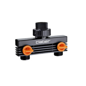 Đầu chia 2 ngã vòi nước ren trong 3/4” (21-27mm) đầu ra ren ngoài 3/4” (27 mm) Claber 91589