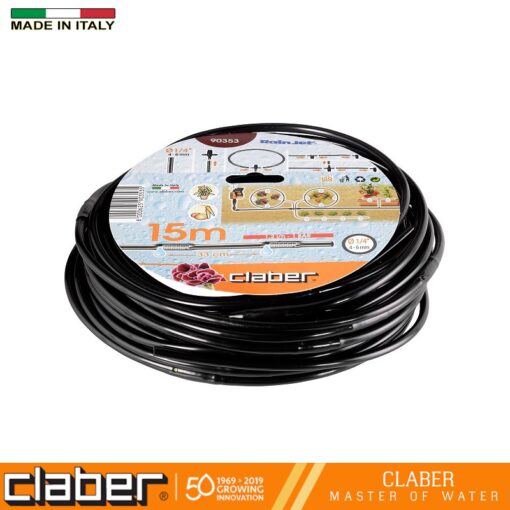 Ống tưới nhỏ giọt PE Claber 1/4″(6mm) 15m 90353