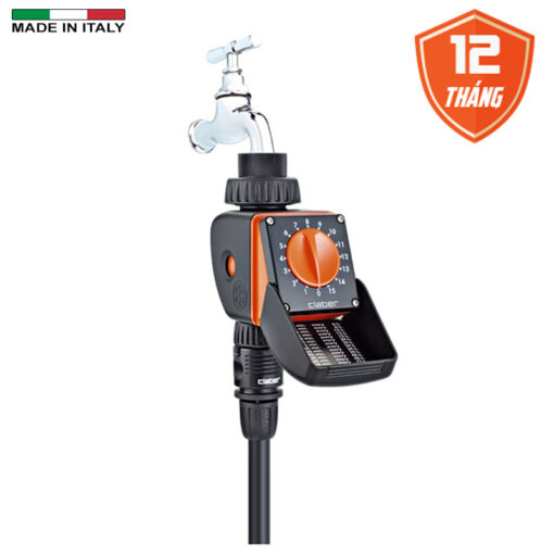 Bộ hẹn giờ tưới cây tự động 15 kênh vặn Claber Aquauno Logica 8422