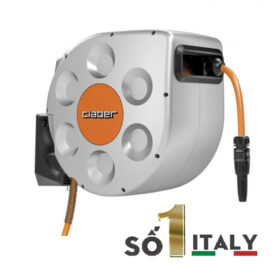 Cuộn vòi tưới cây tự thu dây (bộ vòi tưới cây tự cuốn) Claber Rotoroll Evolution 20 m 8696