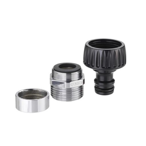Đầu nối vòi nước đa năng Claber ren trong 27mm, 22mm, ren ngoài 24mm 8597