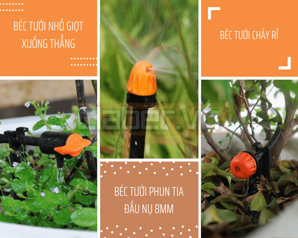 Hiểu đúng về béc tưới nhỏ giọt (đầu tưới lưu lượng nhỏ)