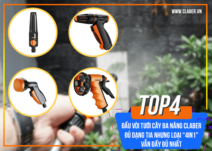 TOP 4 đầu vòi tưới cây đa năng được người làm vườn yêu thích nhất