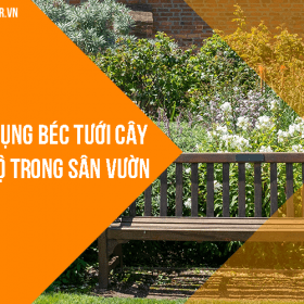 Ứng dụng béc tưới cây 180 độ trong sân vườn