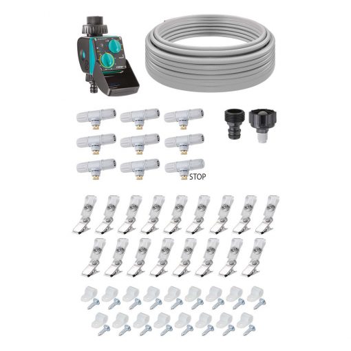 Bộ phun phun sương giải nhiệt, tưới lan kèm hẹn giờ – Happy fresh kit 12m 90753