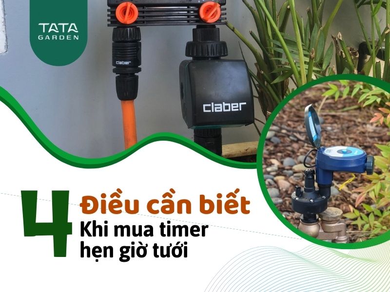 4 Điều cần biết khi chọn đồng hồ hẹn giờ tưới nước cho cây