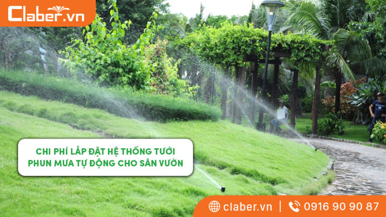 Chi phí lắp đặt hệ thống tưới phun mưa cho sân vườn
