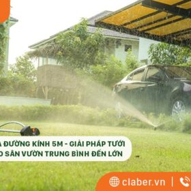 Béc phun mưa đường kính 5m – giải pháp tưới tuyệt vời cho sân vườn trung bình đến lớn