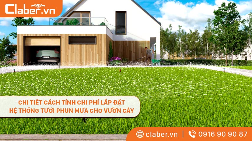 Chi phí lắp đặt hệ thống tưới phun mưa