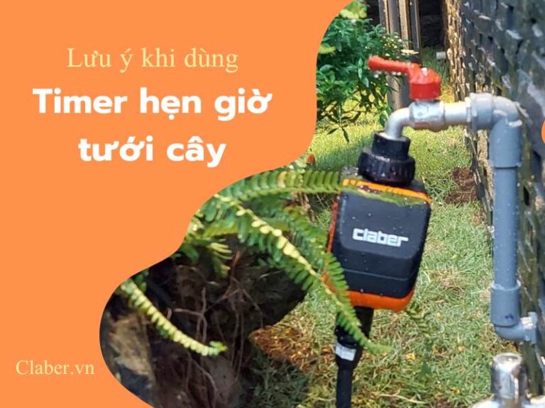 Những lưu ý quan trọng khi sử dụng timer hẹn giờ tưới cây bằng pin