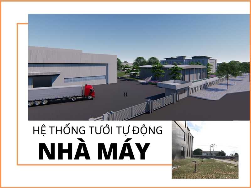 Hệ thống tưới cây tự động nhà máy Quảng Ngãi – giải pháp hoàn hảo cho cảnh quan