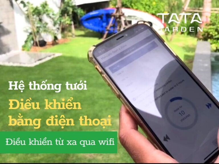 Hệ thống tưới cây điều khiển bằng điện thoại