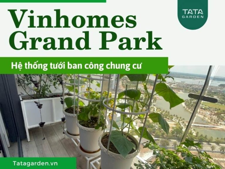 Thi công hệ thống tưới tự động phun sương ban công Vinhomes Grand Park