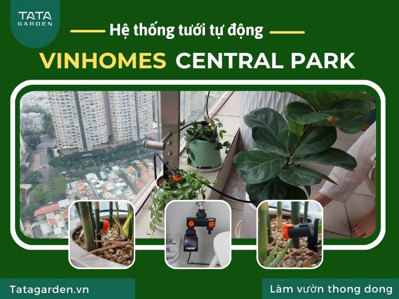 Hệ thống tưới cây tự động Vinhomes Central Park – giải pháp cho ban công đẳng cấp