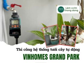 Thi công hệ thống tưới tự động ban công Vinhomes Grand Park