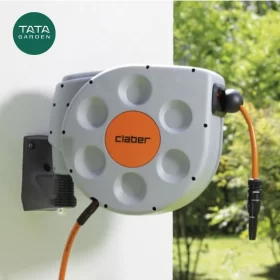 Cuộn ống tưới cây tự thu dây Rotoroll Evolution 10m Claber mã 8692